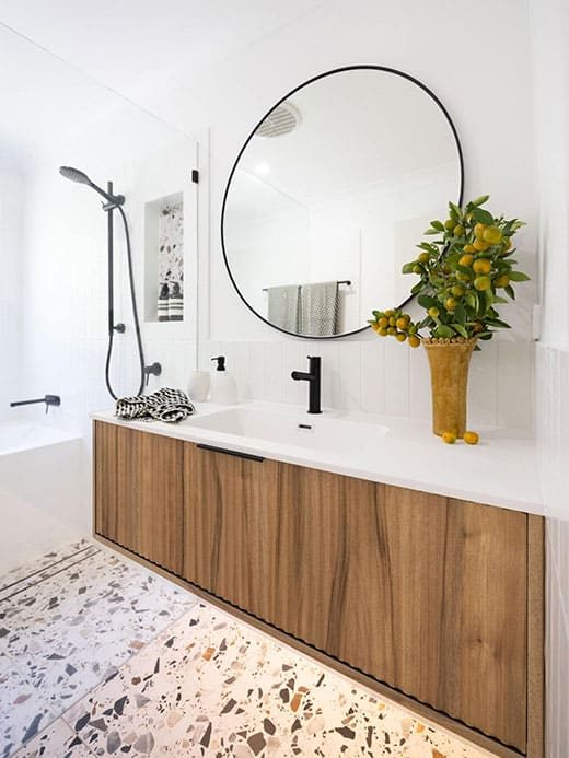 Fresh modern bathroom renovation